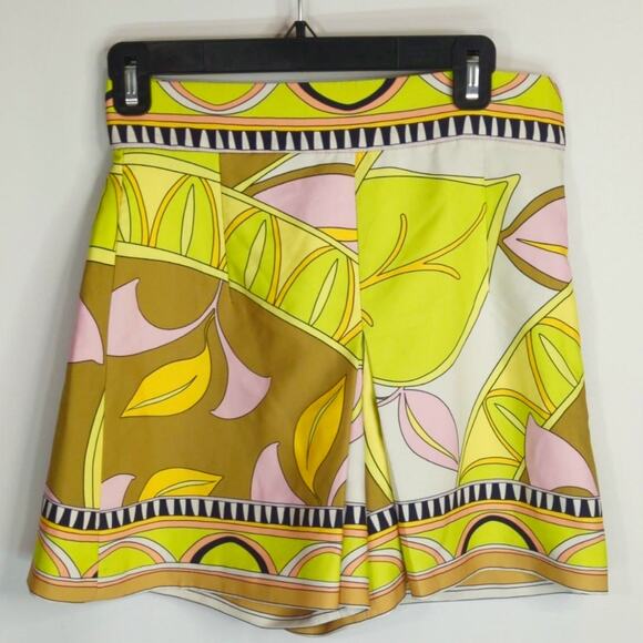 Zara Multicoloured Printed Shorts Women's Small High Waisted Colorful Spring - Picture 3 of 11